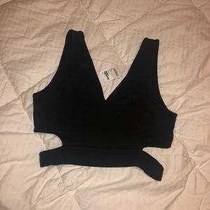 Black crop top